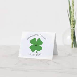 Carte Lucky Shamrock