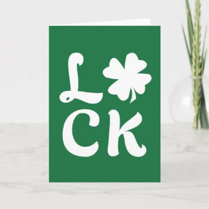 Carte Lucky Shamrock