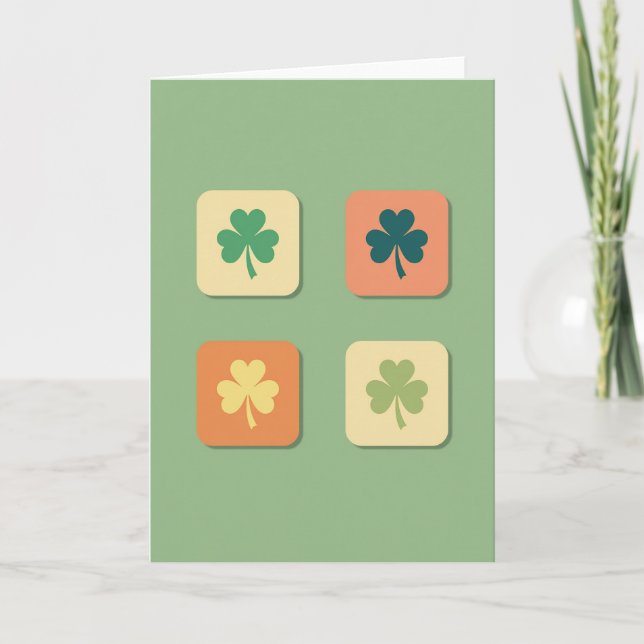 Carte Lucky Shamrocks Art Card (Devant)