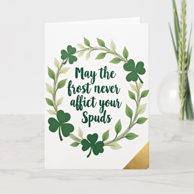 Carte Lucky Spuds Blessing Green Art Card (Devant)