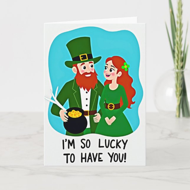 Carte Lucky To Have You Irish Card (Devant)