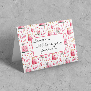 Carte Lui ou Elle, Saint Valentin Love Hearts