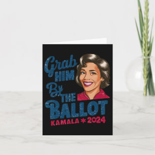 Carte Lui Par Le Ballot Kamala 2024 Funny Harris Électio