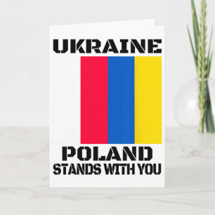 Carte L'Ukraine la Pologne est avec vous Soutien polonai