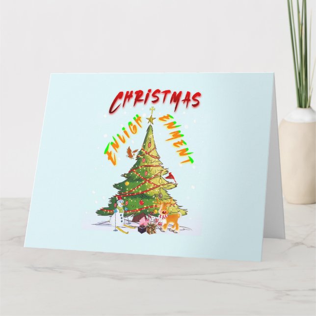 Carte Lumière de Noël (Devant)