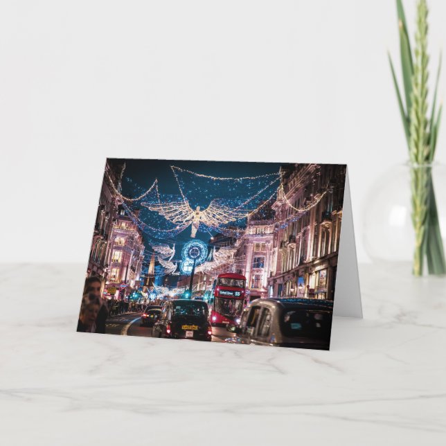CARTE LUMIÈRE DE NOËL - RUE RÉGENT, LONDRES, ROYAUME-UNI (Devant)