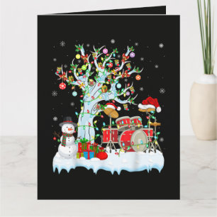 Carte Lumières de décoration de sapin de Noël musical ta