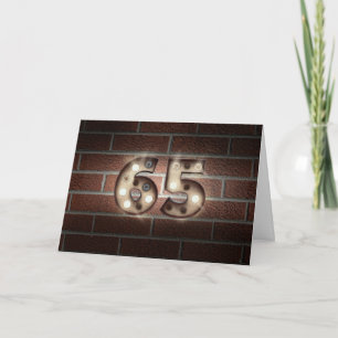 Carte Lumières de Marquee pour 65e Anniversaire sur Briq