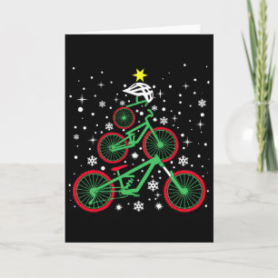 Carte Lumières de Noël de VTT Vélo de montagne Noël