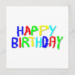 Carte Lumineux et colorés.
Joyeux anniversaire.