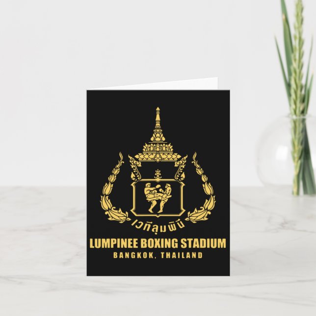 Carte Lumpinee Boxe Stade Bangkok Thaïlande Muay Thai (Devant)