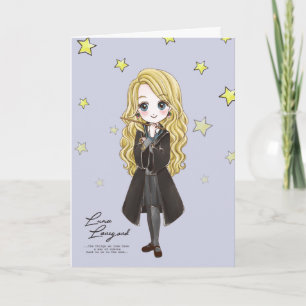 Carte Luna Lovegood aquarelle magique