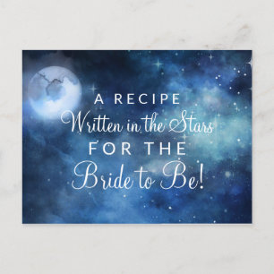 Carte Lunar Sky Pleine lune Stars Bride to Be Rece