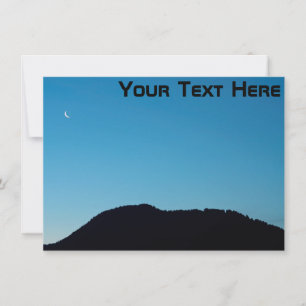 Carte lune croissant personnalisable