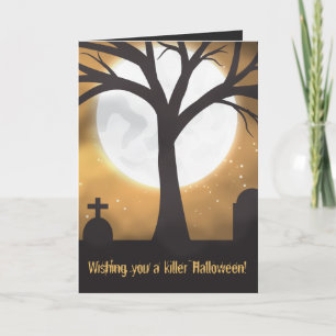 Carte Lune de Halloween