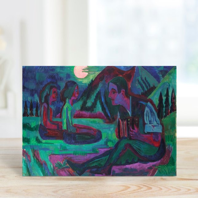 Carte Lune de nuit | Ernst Ludwig Kirchner (Créateur téléchargé)