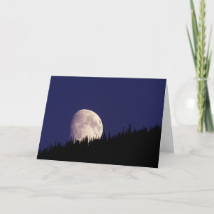 Carte Lune et forêt   Parc national du Glacier Montana