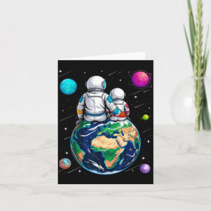 Carte Lune et papa astronaute Ba