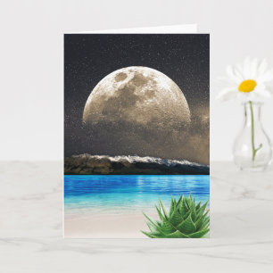 Carte Lune Et Plage