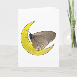 Carte Lune Papillon