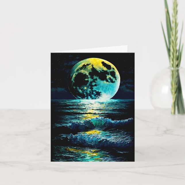 Carte Lune sur l'eau (Devant)