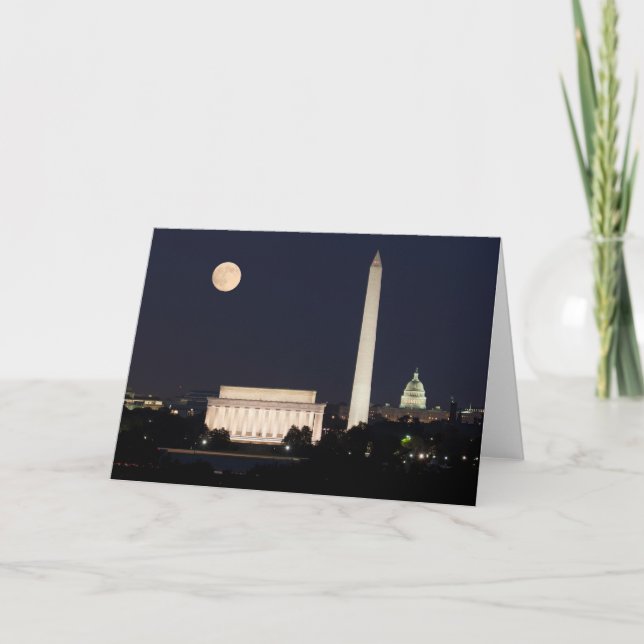 Carte Lune sur Washington DC (Devant)