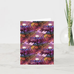 Carte Lunes dans les arbres....