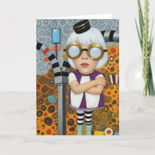 Carte Lunettes de collage multimédia mixtes