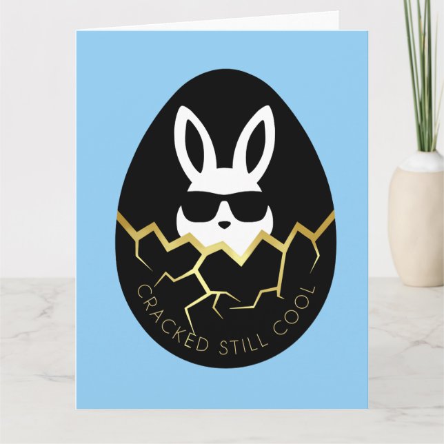 Carte Lunettes de soleil Cool Rabbit Citation drôle de l (Devant)