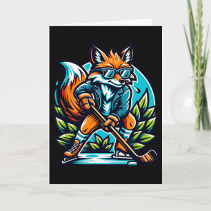 Carte Lunettes de soleil Fox style cool de hockey sur gl