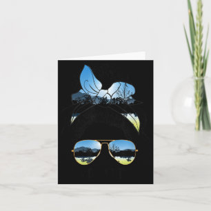 Carte Lunettes de soleil Retro Lake Summer Life Hair Gir