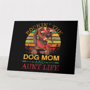 Carte Lunettes de teckel Maman chien qui déchire Cadeau