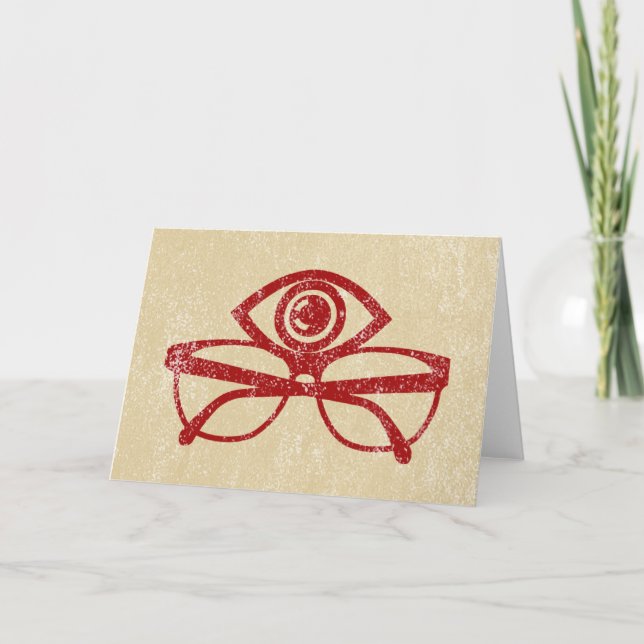 Carte Lunettes de vue vintages (Devant)