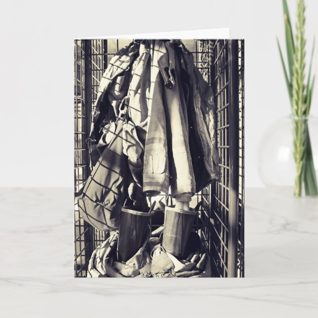 Carte L'uniforme du pompier (Devant)