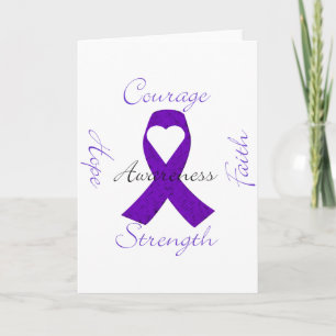 Carte Lupus pancreatic Thyroide purple ribbon awareness