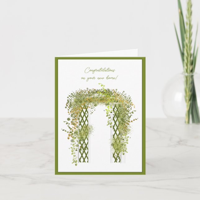 Carte Lush Garden Trellis avec Ivy et Foliage Nouvelle m (Devant)