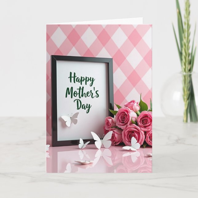 Carte Lustrous Happy Mothers Day Card (Devant)