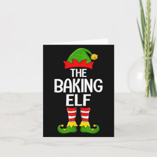 Carte Lutin de boulangerie Xmas Famille assortie Lutin S