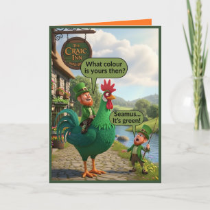 Carte Lutin drôle de la Saint-Patrick