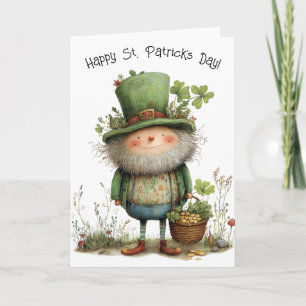 Carte Lutin fantaisiste Joyeux St Patrick's Day