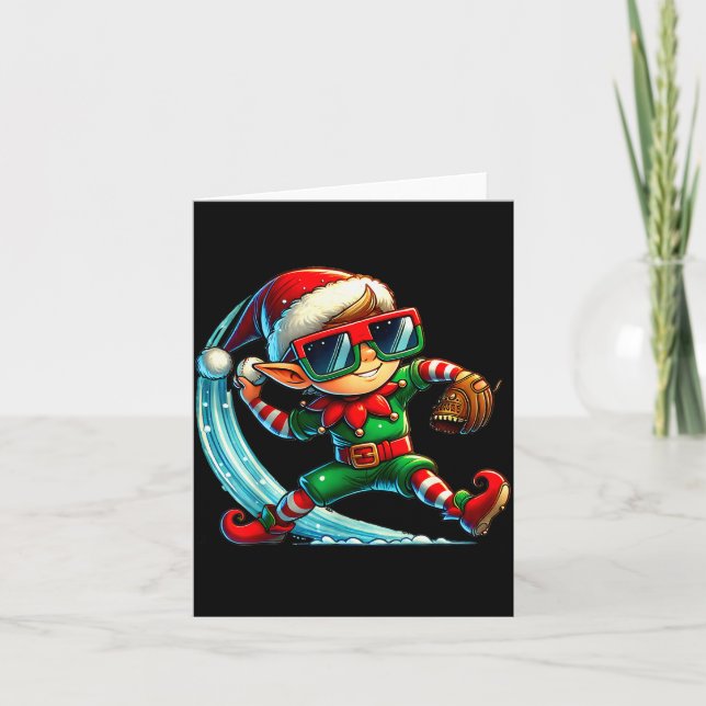 Carte Lutin jouant au baseball comme professeur garçons  (Devant)