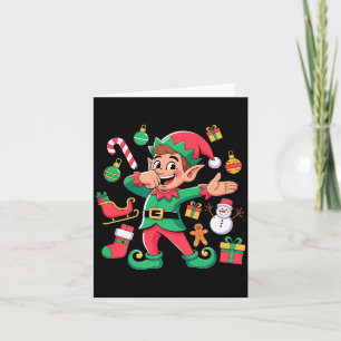 Carte Lutin qui fait le dab Santa traîneau bonhomme de n