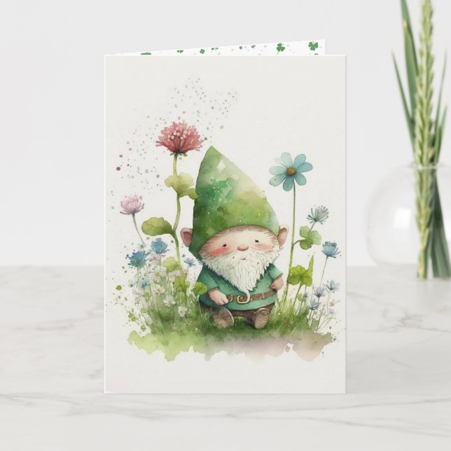 Carte Lutin vert de la Saint-Patrick   (Devant)