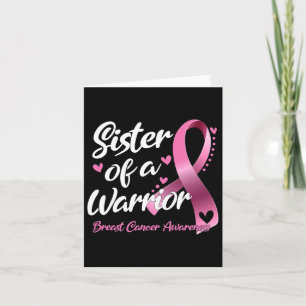 Carte Lutte Contre Le Cancer Du Sein Soeur D'Un Guerrier