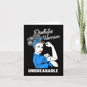 Carte Lutte contre le diabète Guerrier Indestructible Se