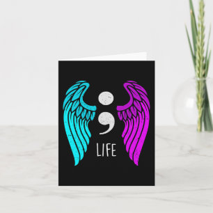 Carte Lutte contre le suicide ailes Angel Semicolo