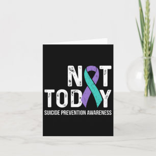 Carte Lutte Contre Le Suicide Ribbo Turquoise Et Violet