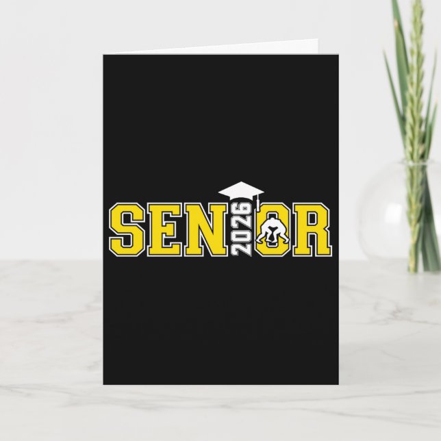 Carte Lutte senior Cl de 2026 Lutte senior diplômé (Devant)