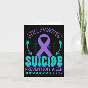 Carte Lutte toujours Contre la Prévention Suicide Violet