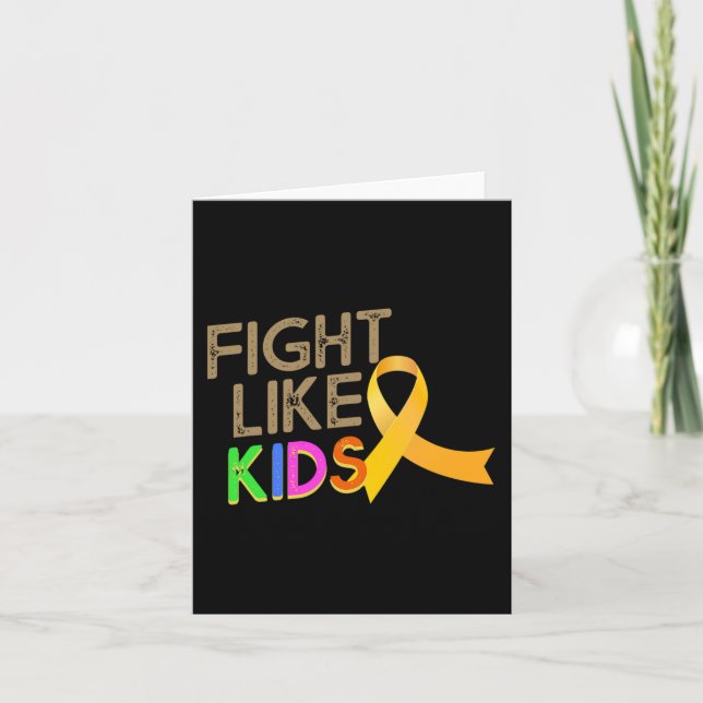 Carte Lutter comme les enfants Mois de sensibilisation a (Devant)